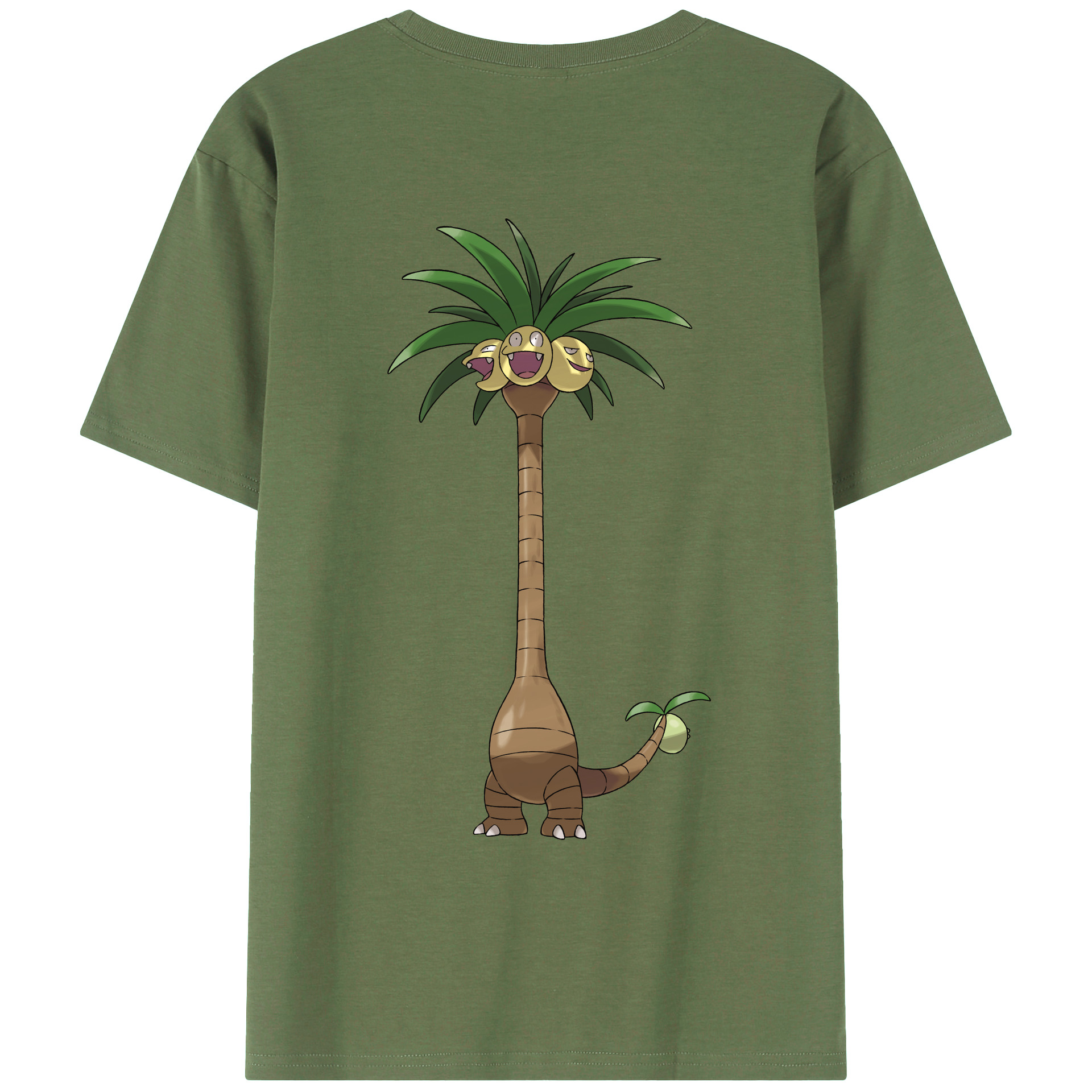 （画像用） ポケットモンスター Pokémon 綿100％ メンズ半袖Tシャツ（バックプリント） 通気性